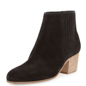 Vince Haider Suede Flint Stock Heel Ankle Boots size 7.5